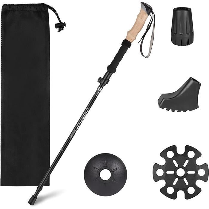 Hiking Poles, Lightweight Folding Nordic Walking Poles with All-Terrain Accessories, Adjustable Hiking Poles 110 A41