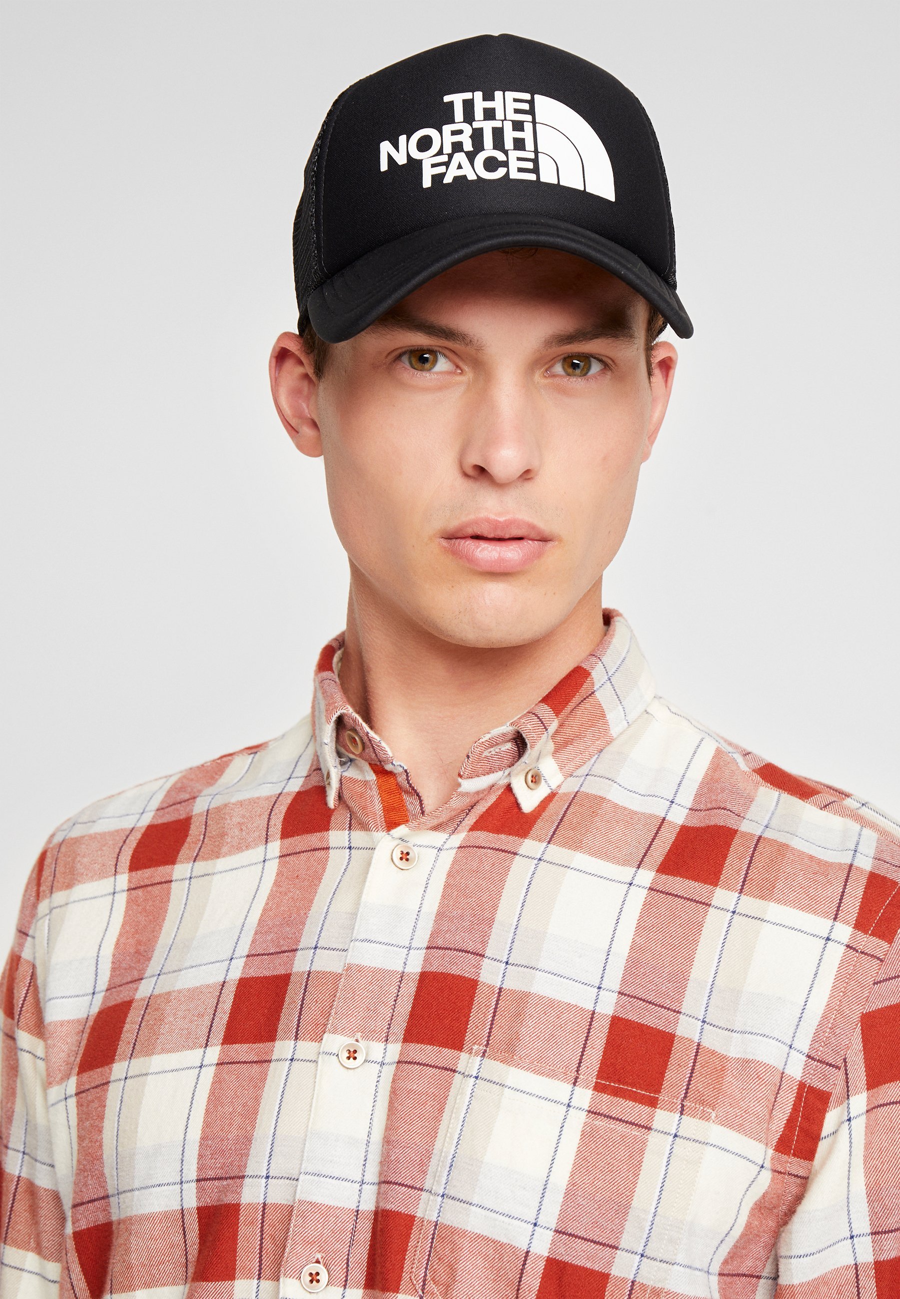 Cappellino The North Face TNF LOGO TRUCKER - nero/bianco