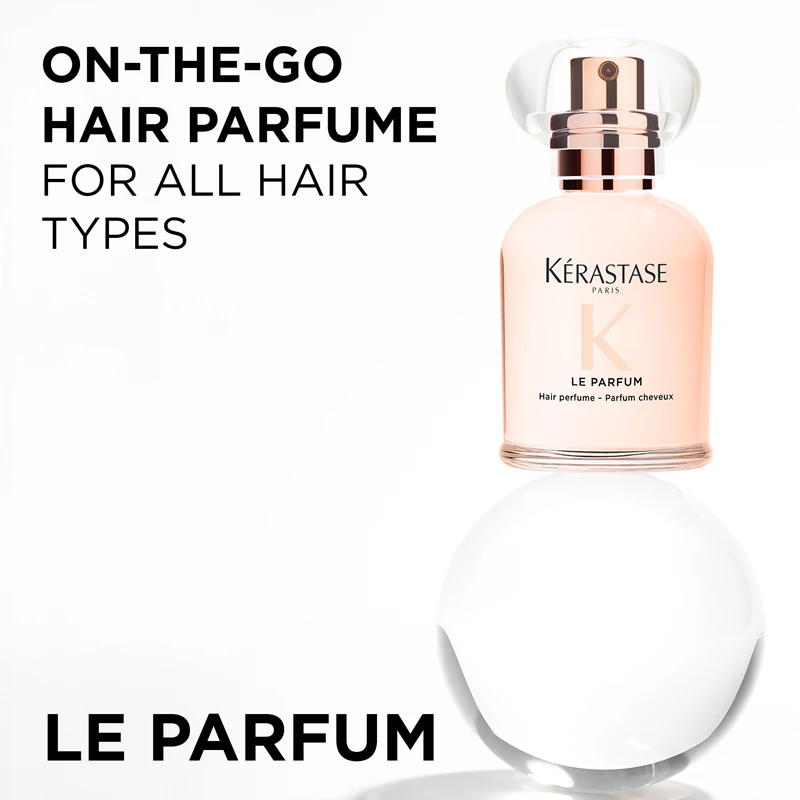 Kérastase Gloss Absolu Gloss Le Parfum, fragrância capilar para cabelos brilhantes e macios.