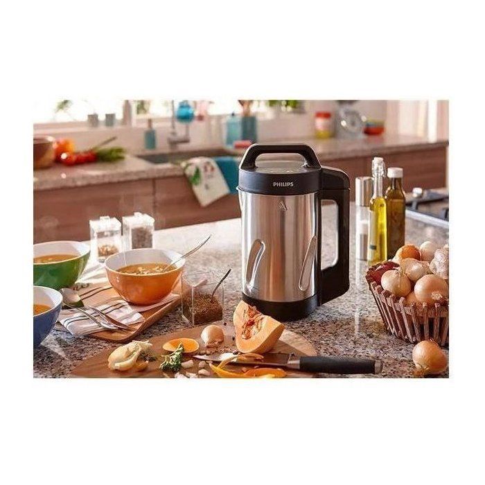 Frullatore per zuppe riscaldato - PHILIPS - HR2203/80 - Serie 3000 - 1000W - Ciotola da 2L - Metallo