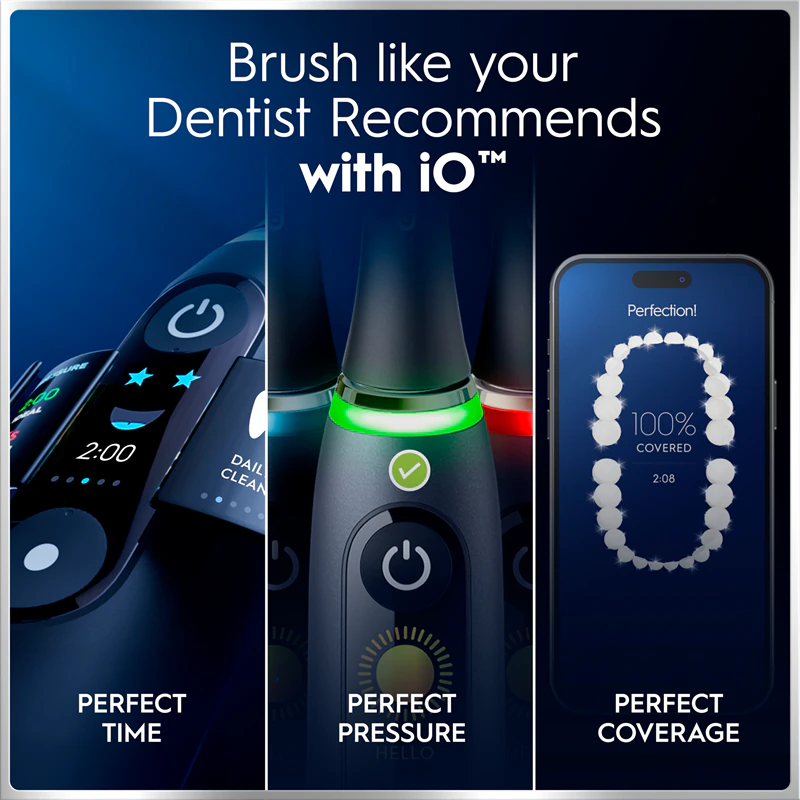 Escova de dentes elétrica Oral-B iO6 Connected Coach com estojo