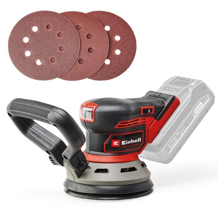 Einhell Professional Ponceuse excentrique sans fil TP-RS 18/32 Li BL-Solo PXC (18V) Livré sans batterie ni chargeur