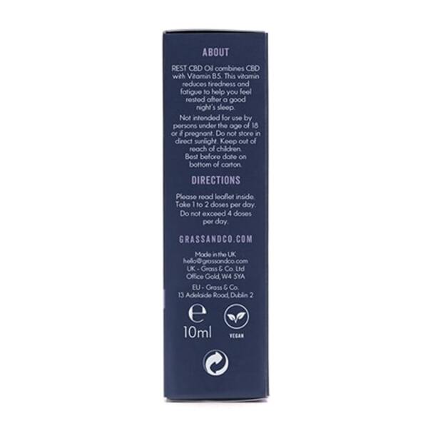 Grass & Co. Rest 500Mg 5,5% CBD fogyasztási olaj | Egészség | Superdrug