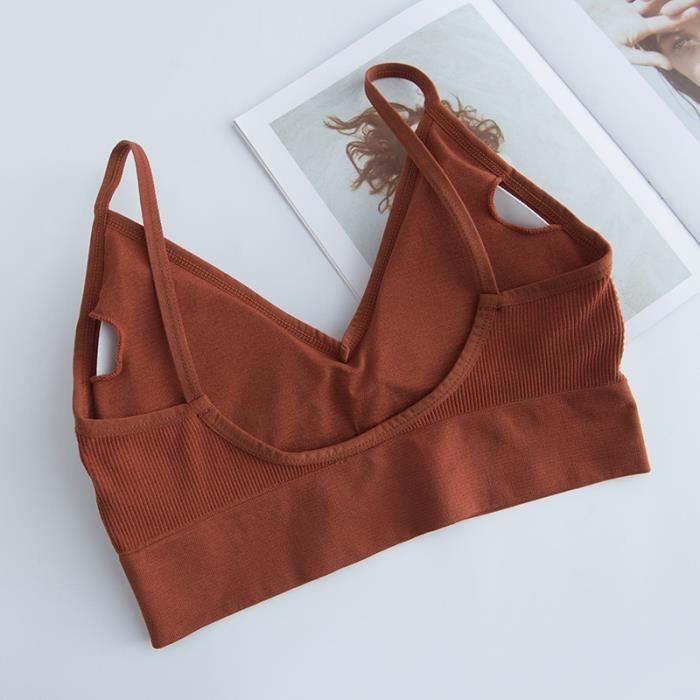 Kit com 6 Sutiãs Esportivos Push-Up Confortáveis para Mulheres - Preto - Fitness - Ioga