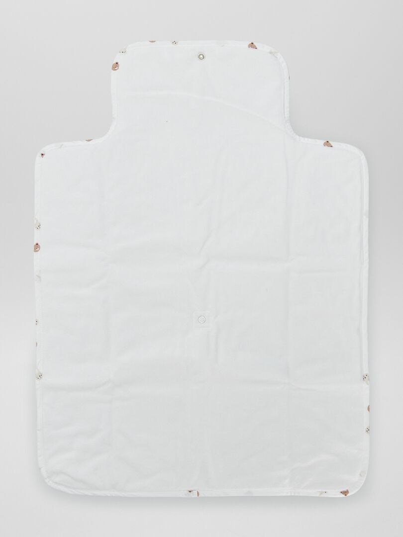 Cambiador con estampado animal - BLANCO