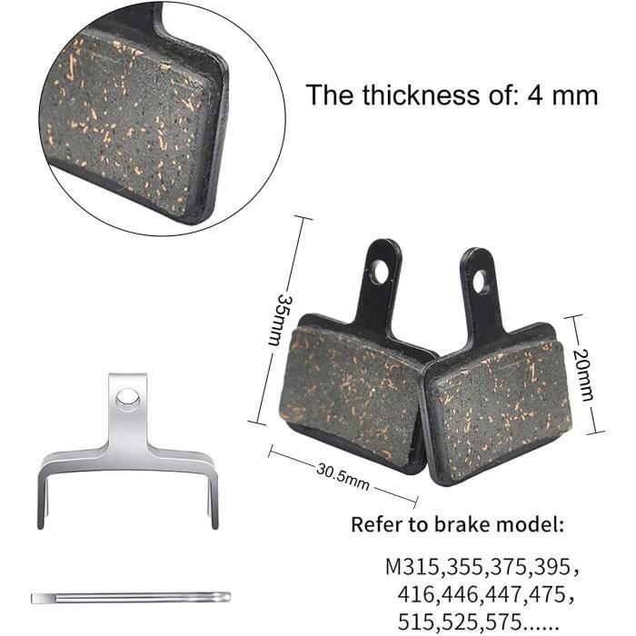 Plaquettes de Frein - TRP Tektro - Résine - 4 Paires - Compatible Shimano Deore - VTT