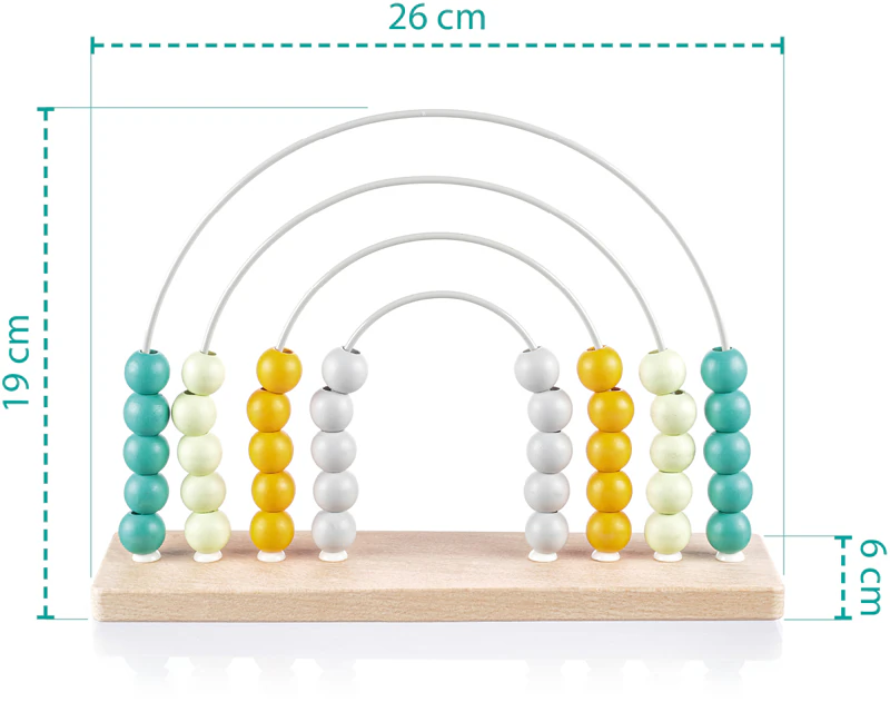 Ábaco de madeira Zopa Counter