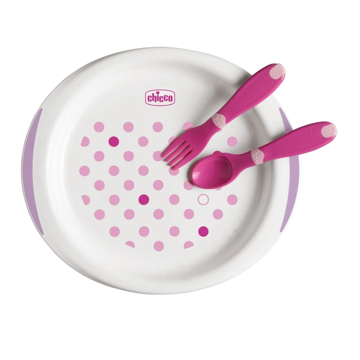 CHICCO Chicco Babynahrungsset ab 12 Monaten, rosa