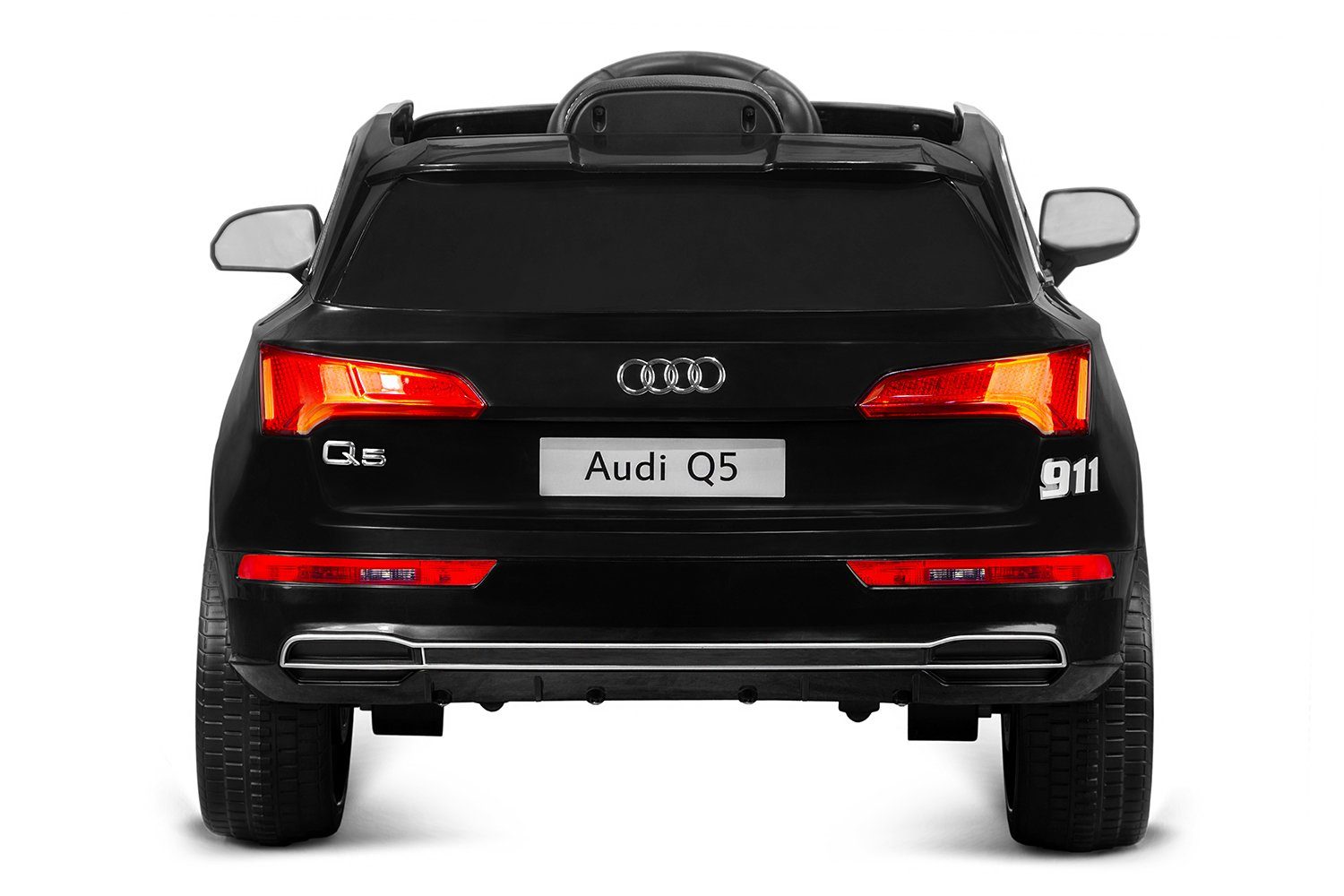 Kidix elektrisk barnbil barn Audi Q5 polis 2x 40W 12V 7Ah barnbil elbil