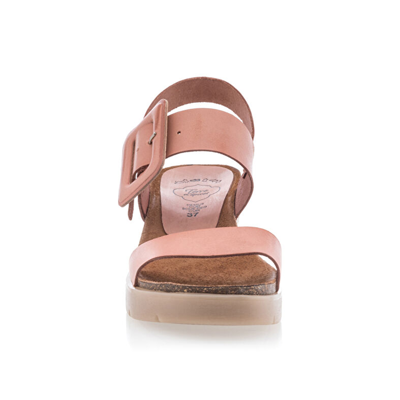  Rosa sandaler / sko med åpen tå til dame