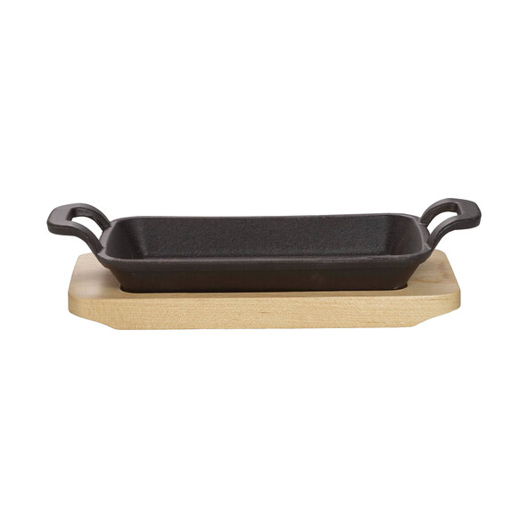 Rektangulær serveringsskål, 17 x 10 x 2,5 cm, sett med 4