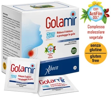 ABOCA Aboca Golamir 2ACT 20 orodispergeerbare tabletten Keelpijn