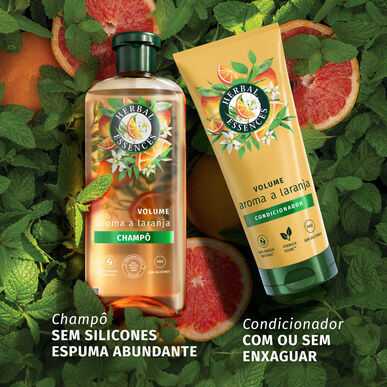 Herbal Essences Volume Sampon, Narancsillatú, Revitalizáló Sampon Vékonyszálú Hajra, 350 ml
