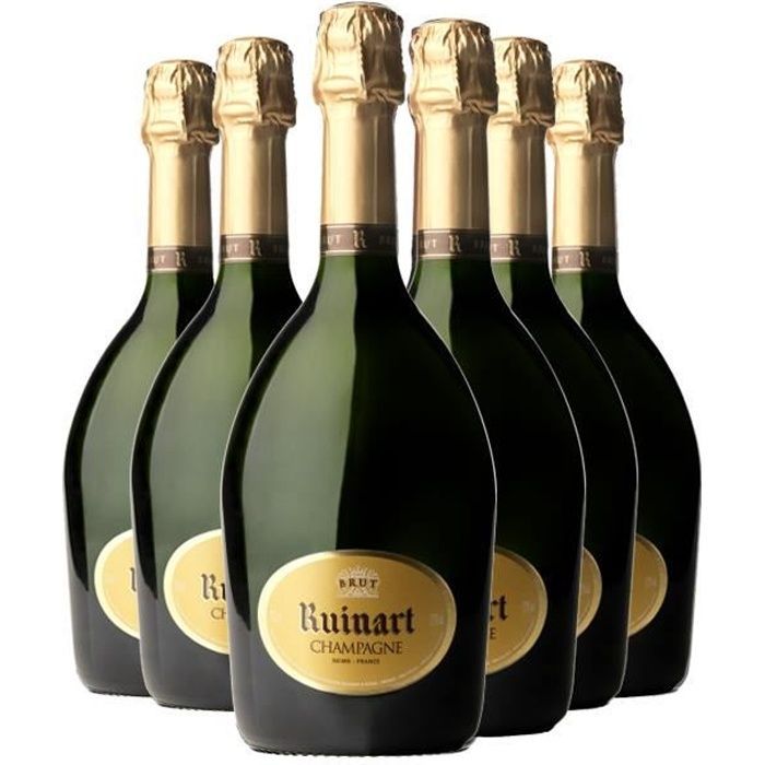 Lote de 6 champagnes Ruinart Brut