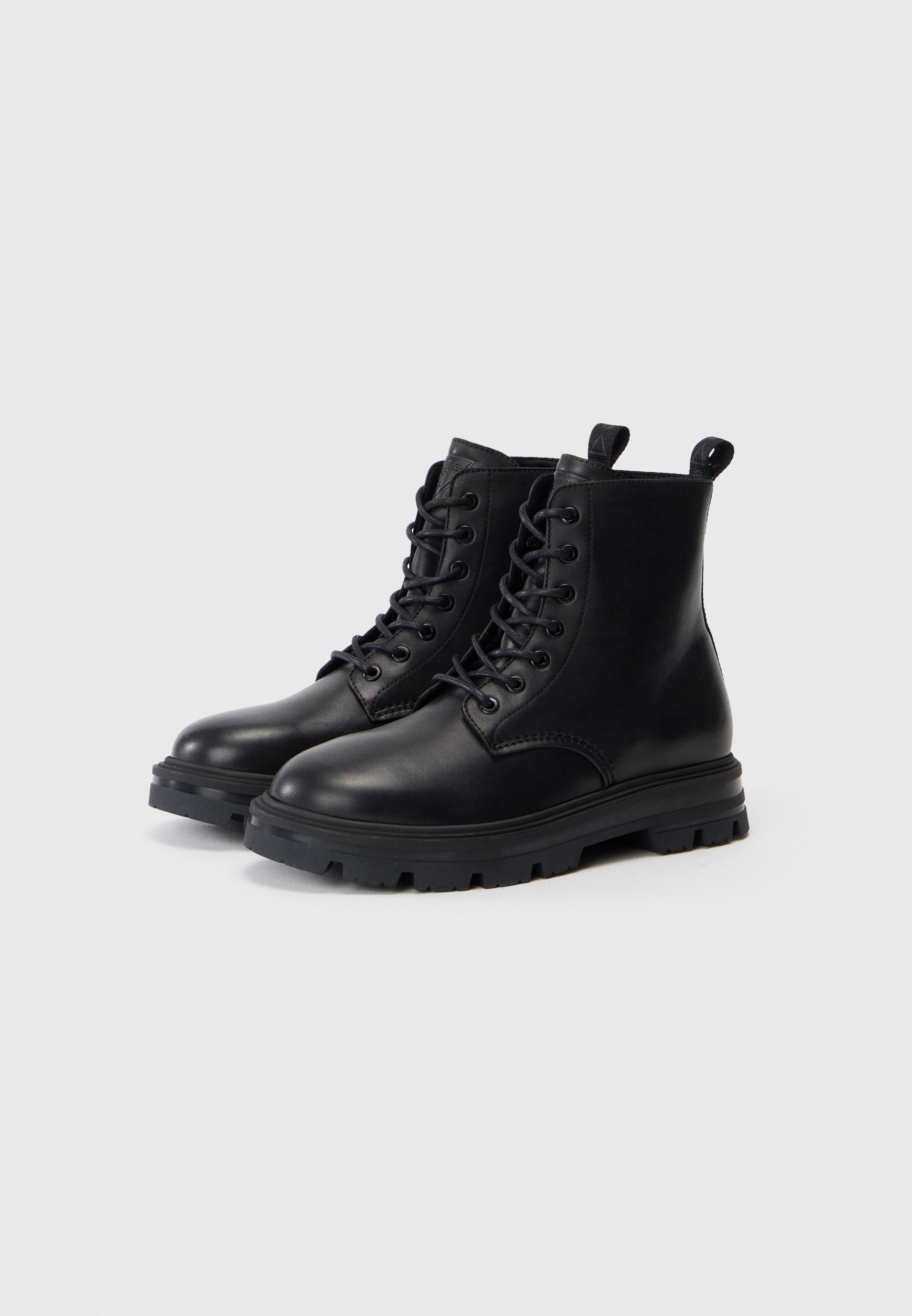 Guess GARDA - Stivaletti stringati alla caviglia - neri