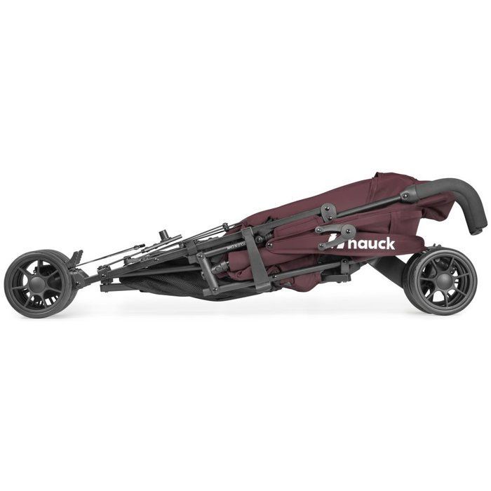 HAUCK - Passeggino con bastone - Pieghevole e pieghevole - 4 ruote - Blackberry