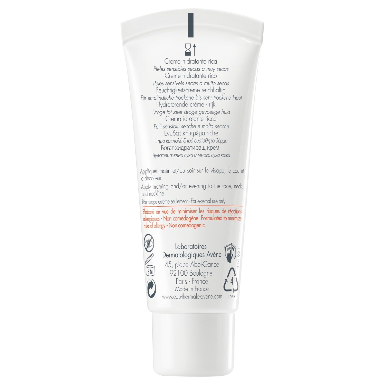 Avène Hydrance Rich hidratantna krema za lice - emulzija za lice - 40 ml