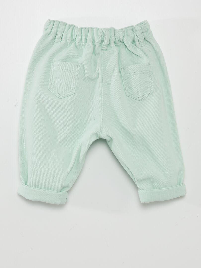 Papieren broek - blauw