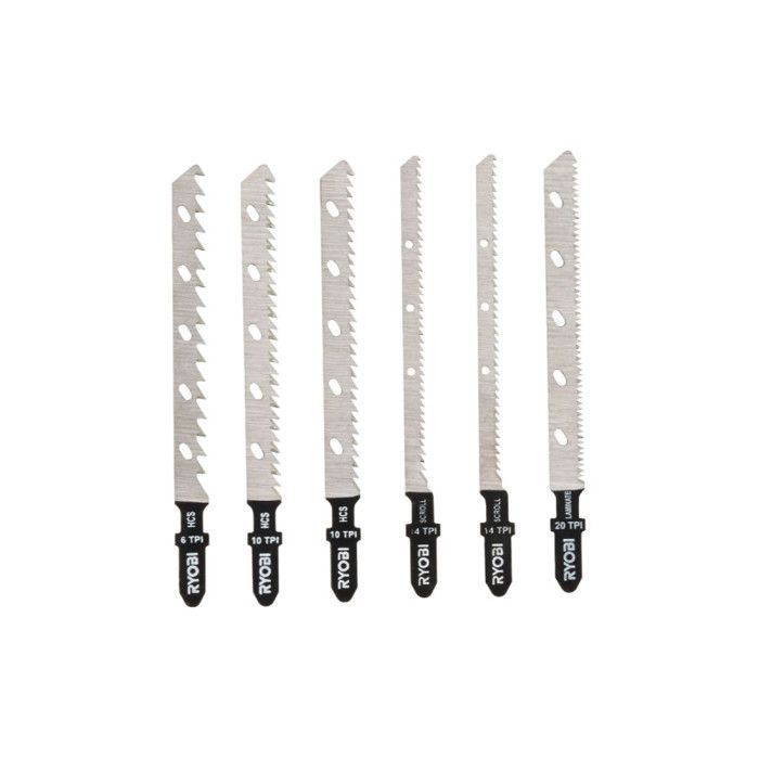 Juego de 6 hojas especiales para sierra de calar RYOBI One+ RAK6JSBW