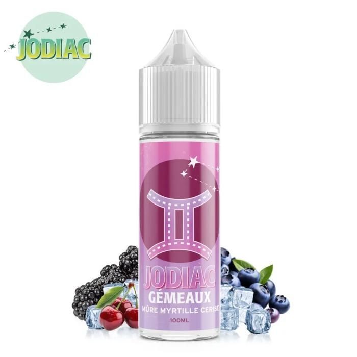 Liquido per sigaretta elettronica Gemaux (ciliegia, mora, mirtillo, fragola) Jodiac 100ml + 4 booster