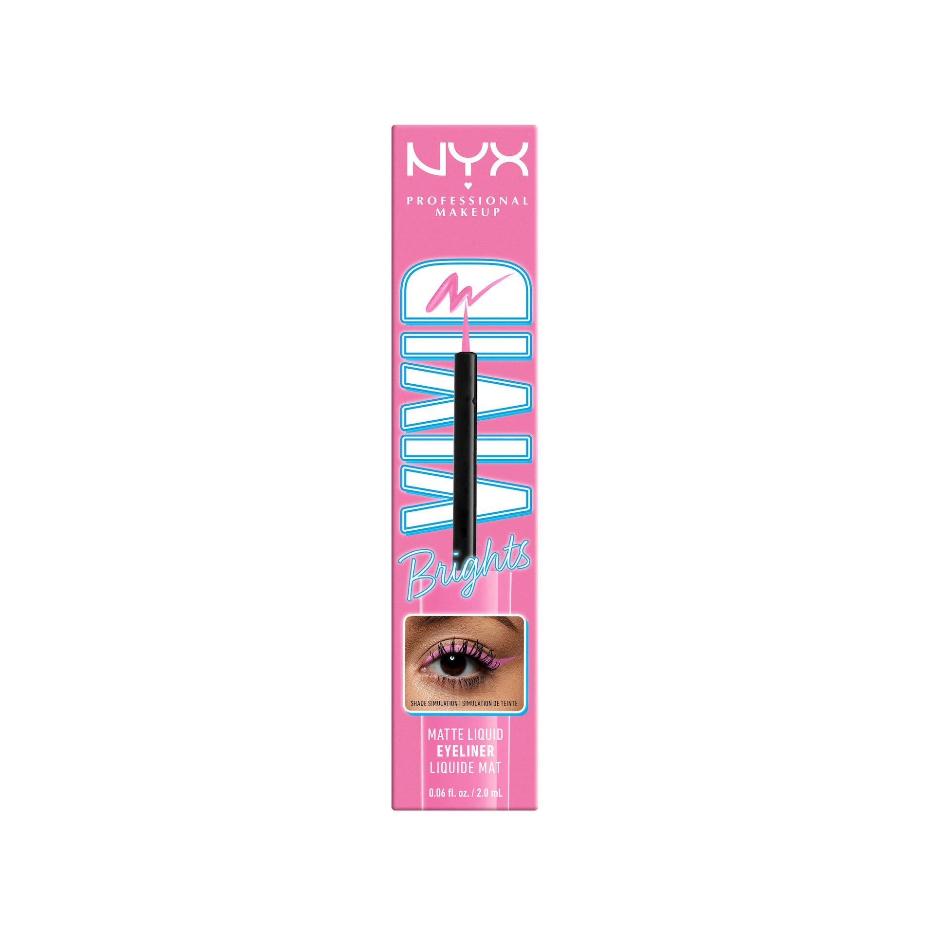 Tuș de ochi lichid Vivid Bright 08 Don't Pink Twice - NYX Professional Makeup