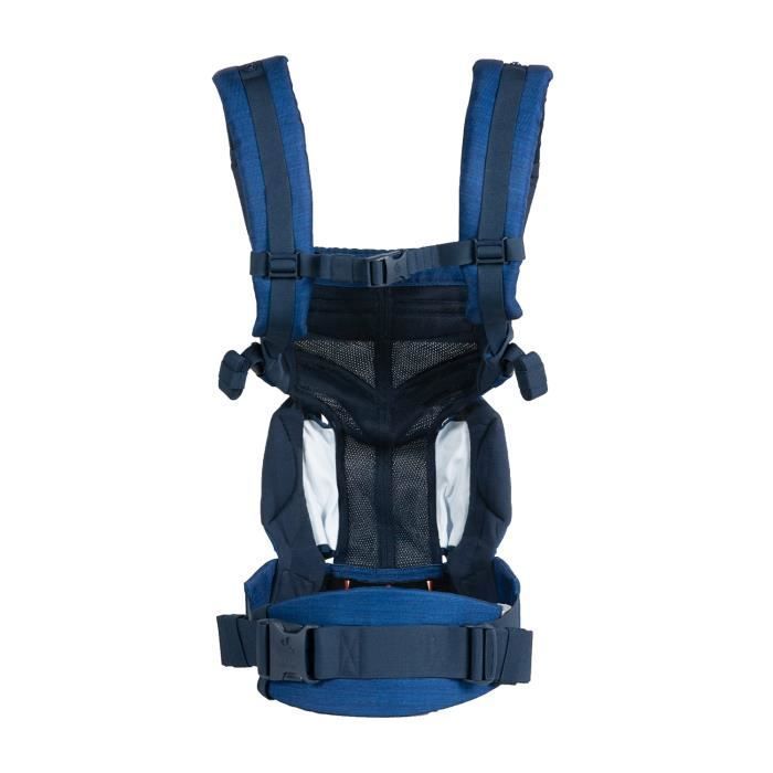 Ergobaby Porte Bebe Omni 360 Ergonomique Et Physiologique Pour Nouveau Né, Cool Air Mesh Dorsale Et Ventral, Vintage Indigo
