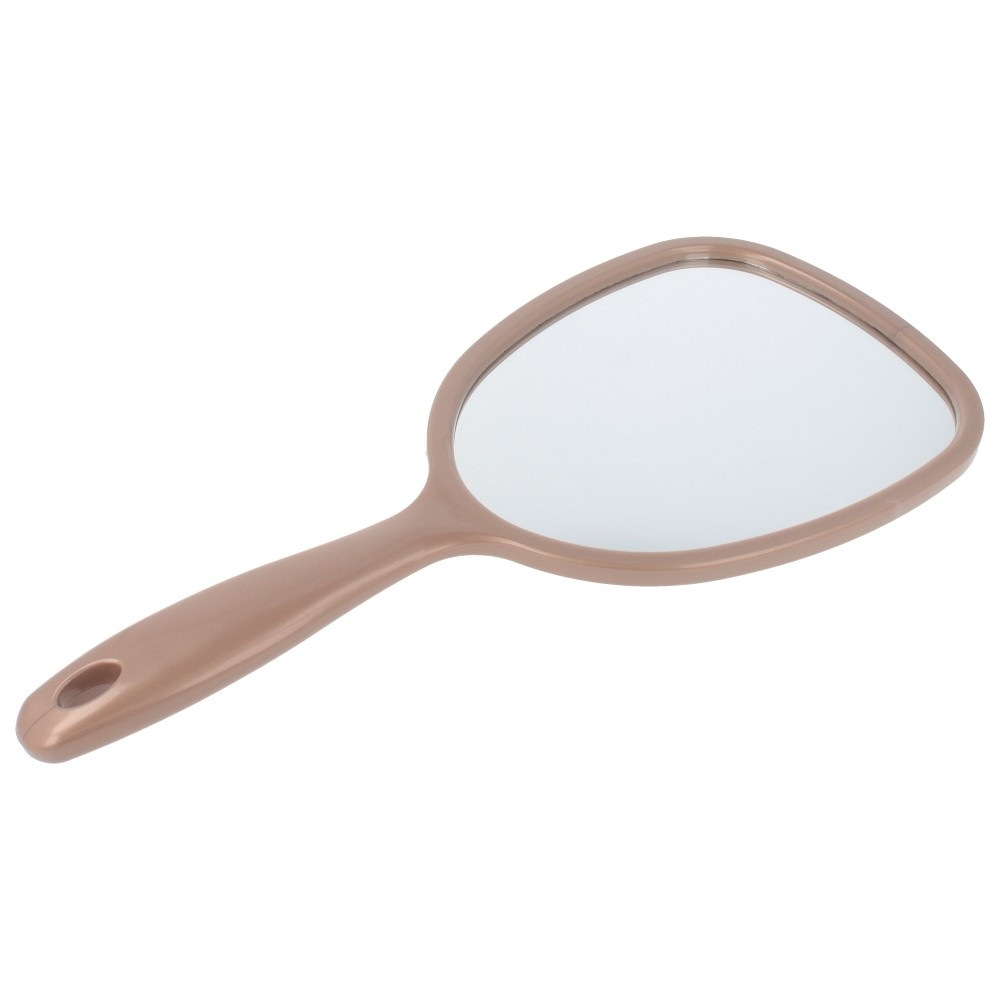 Ogledalo za ličenje Parsa Beauty, ročno ogledalo, šampanjec – 1 kos