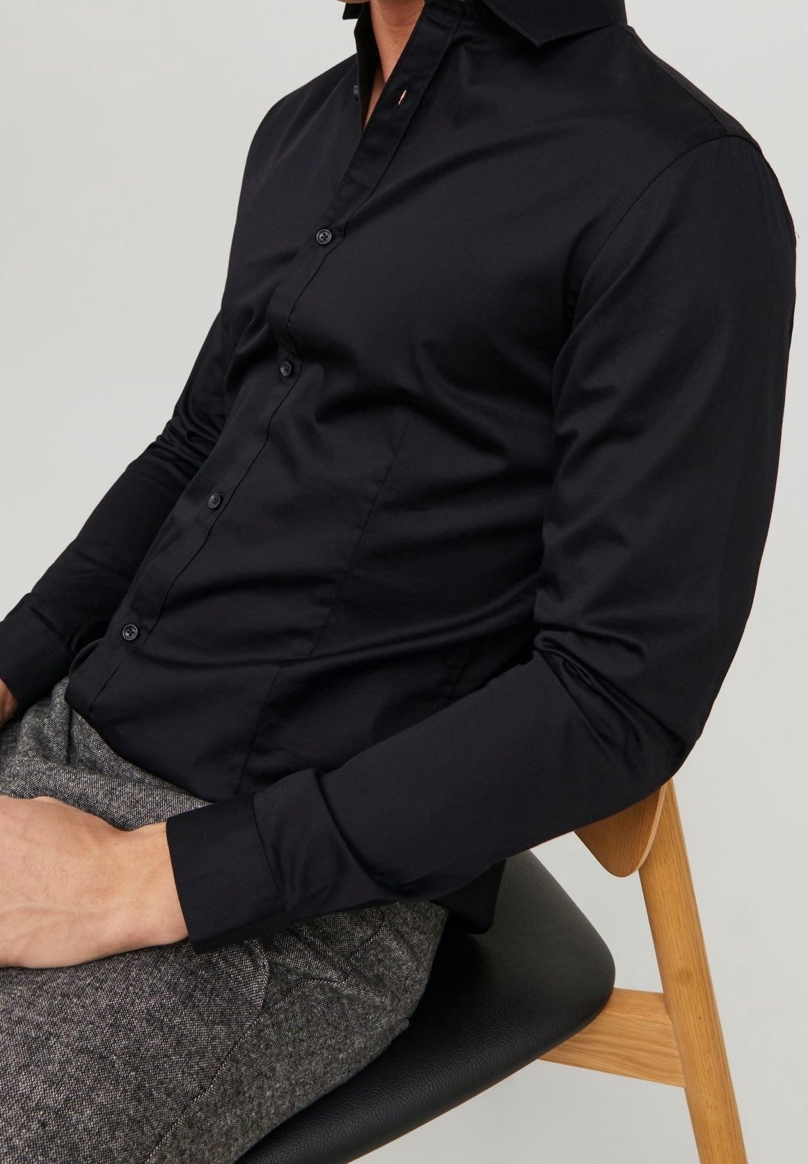 Chemise habillée haut de gamme Jack & Jones - noire