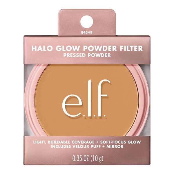 Teplý lisovaný púder Elf Halo Glow Powder Filter Medium 10g