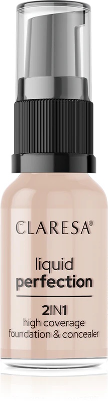 Claresa Liquid Perfection 2in1 пудер високе покривности