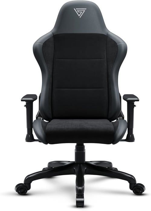 Gamingstoel - FUKU - Spellcaster - Eco-leer & Alcantara - 160° kantelbaar - 1D-armleuningen - Zwart
