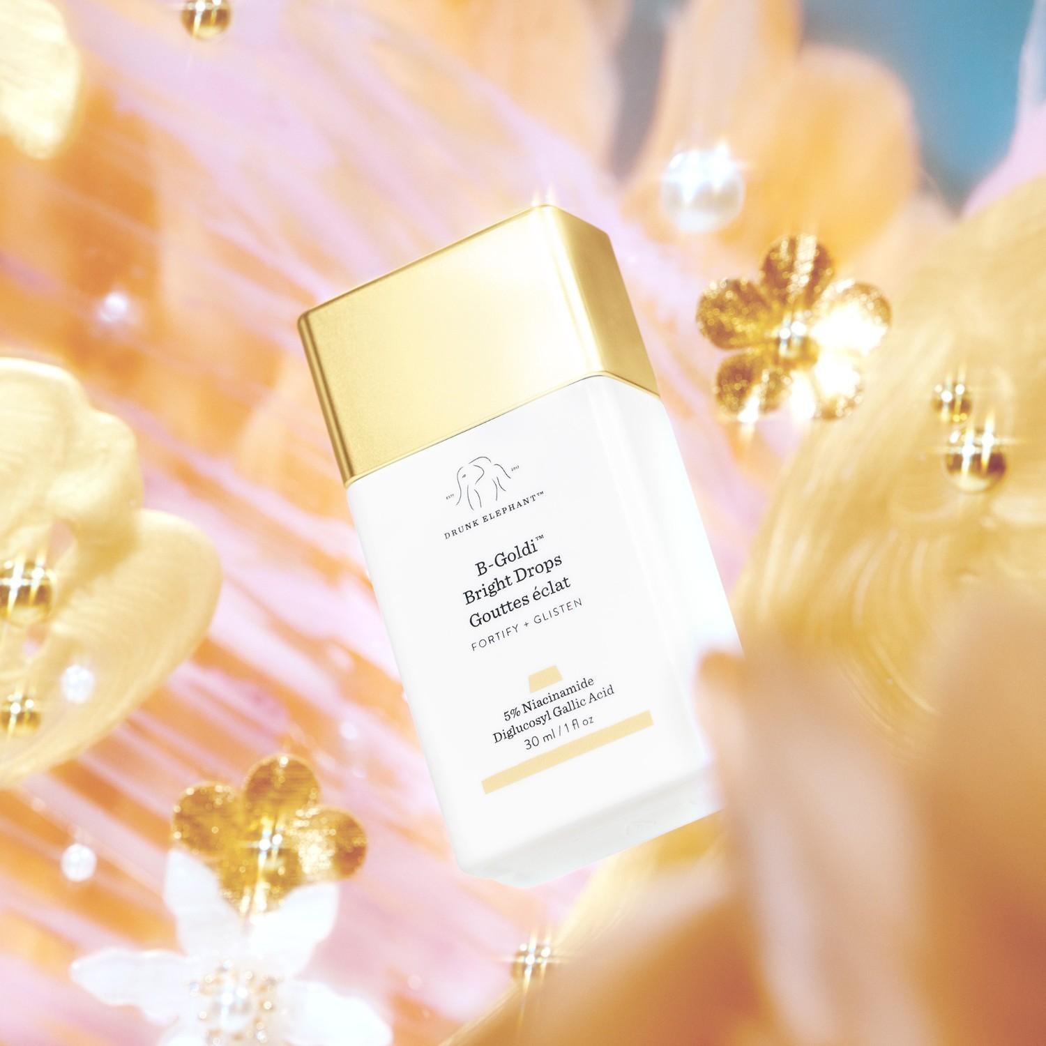Pijani slon, sijoči serum B-Goldi™, svetle kapljice - 30 ml