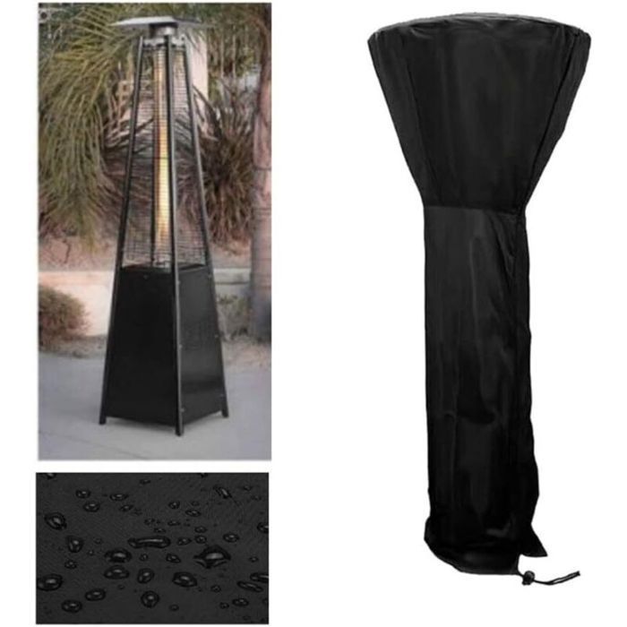 Funda impermeable para calefactor de exterior - LUSKYKA® - Tejido Oxford 210D - Impermeable - Dimensiones 226x85x48 cm