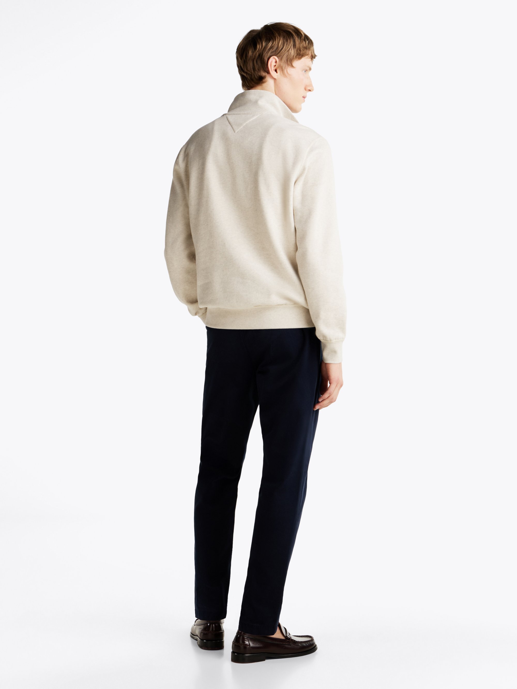 Tommy Hilfiger ESSENTIAL ZIP - Sweatshirt - havermelk
