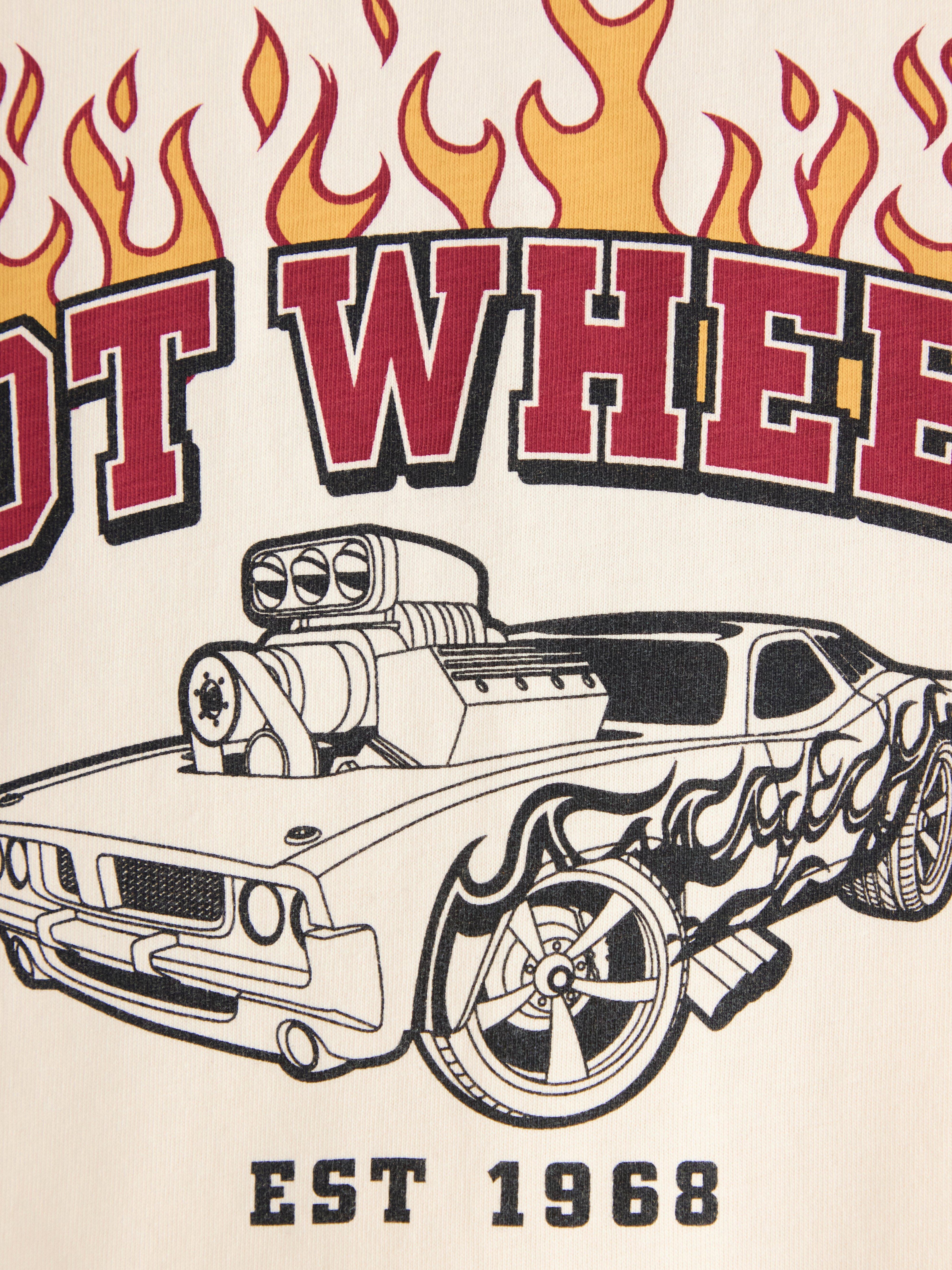 Bílé tričko Hot Wheels