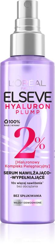 Sérum capilar Elseve Hyaluron Plump da L'Oréal Paris com ácido hialurônico