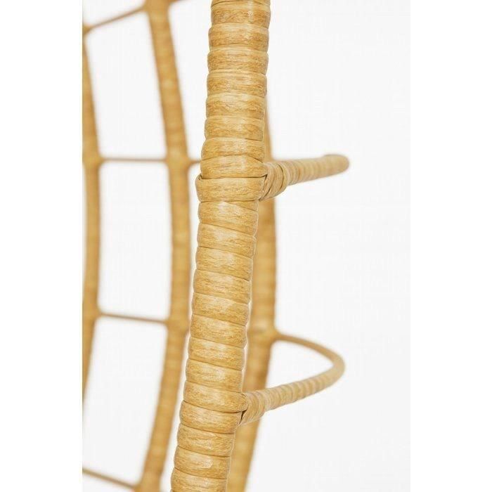 Poltrona sospesa a forma di uovo - PALAVA - Struttura in acciaio - Intreccio in rattan sintetico - P95 x L98 x H200 cm