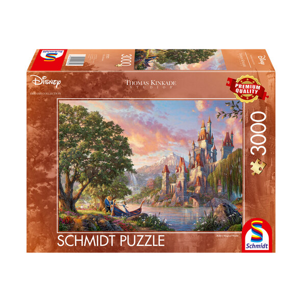 Pussel Thomas Kinkade Disney® Belles magiska värld, 3 000 delar
