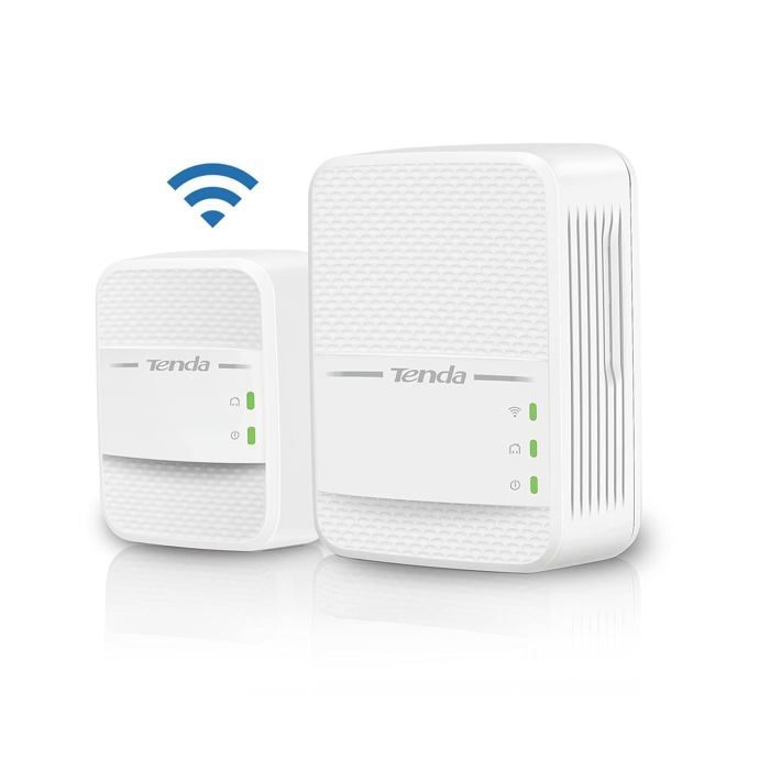 TENDA Powerline Kit 1000Mbps Powerline + 650Mbps WiFi, Dual Band, 1+1 Gigabit Ports, HomePlug AV2, for Video Games, IPTV, Multi-TV Service, PH10