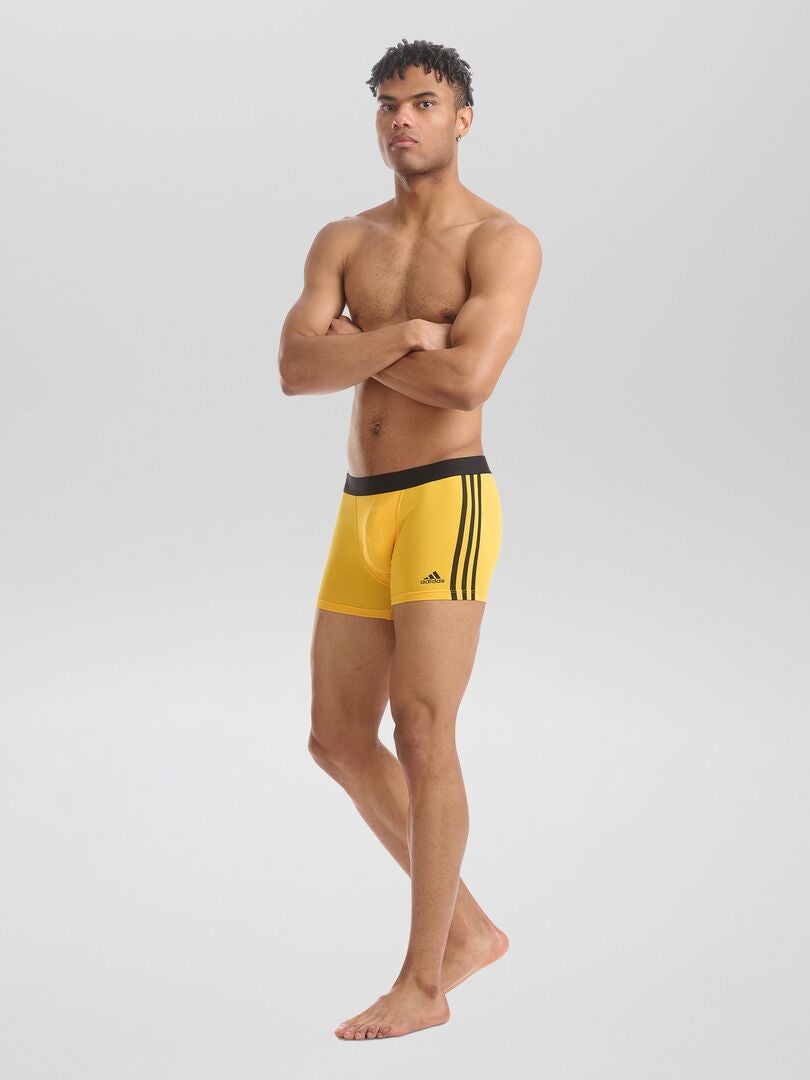 Conjunto de 3 calzoncillos bóxer 'adidas' - AMARILLO