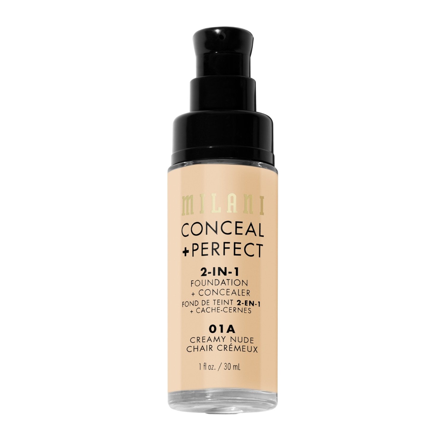 Milani Foundation 2-in-1 korektors + - 30 ml