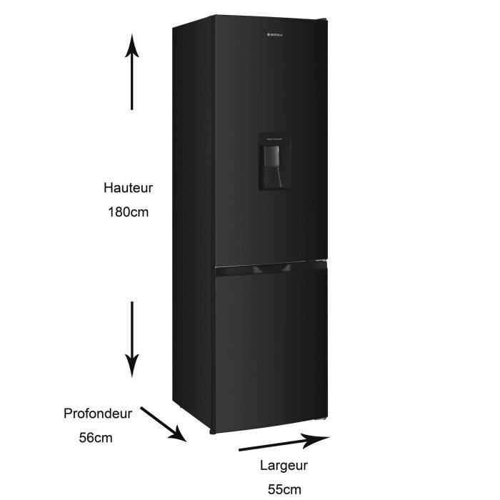 Refrigerador Combinado GEDTECH - GCB262BL Preto - Capacidade de 262L - Classe Energética E