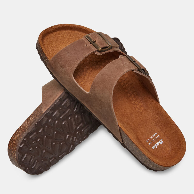 Herrsandaler i nubuck
