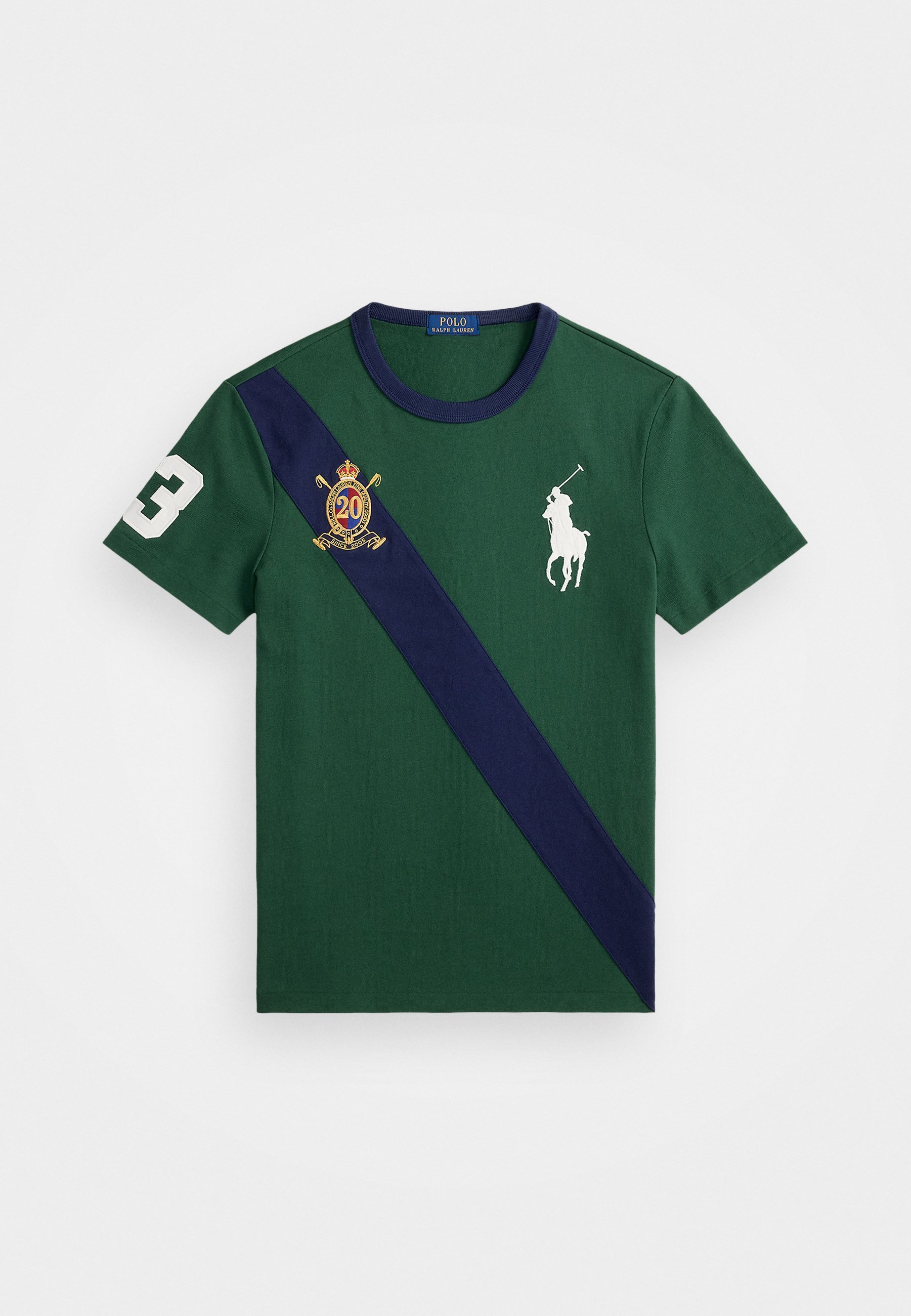 Polo Ralph Lauren T-shirt CUSTOM SLIM FIT 20° ANNIVERSARIO - T-shirt stampata - vintage pine/newport navy