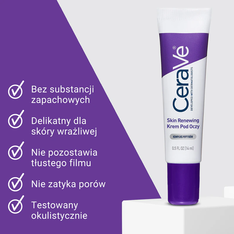 CeraVe Skin Renewing Eye Cream is een oogcrème die de beschermende barrière van de huid vernieuwt.