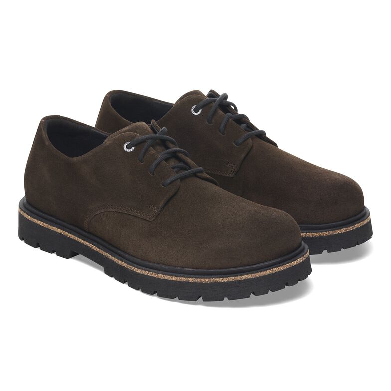 Highwood Lace Low Pelle scamosciata - Mocha Mocha