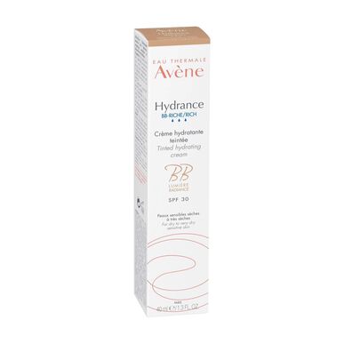 Avène Hydrance BB Crema Hidratante con Color para Piel Muy Seca SPF 30 40 ml