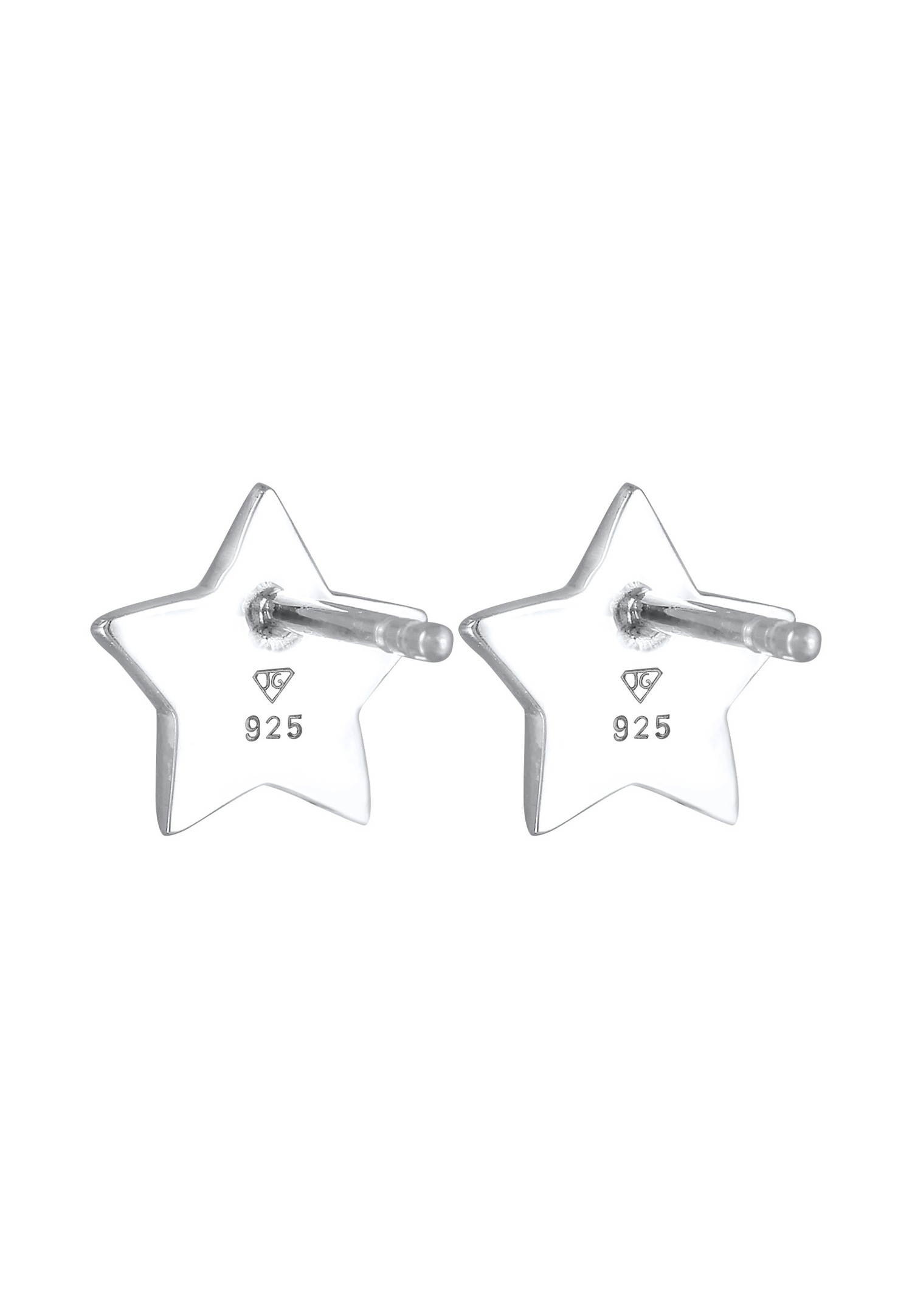 Elli Étoile Astro Tendance Cristal Clous d'Oreilles Femme en 925 Argent