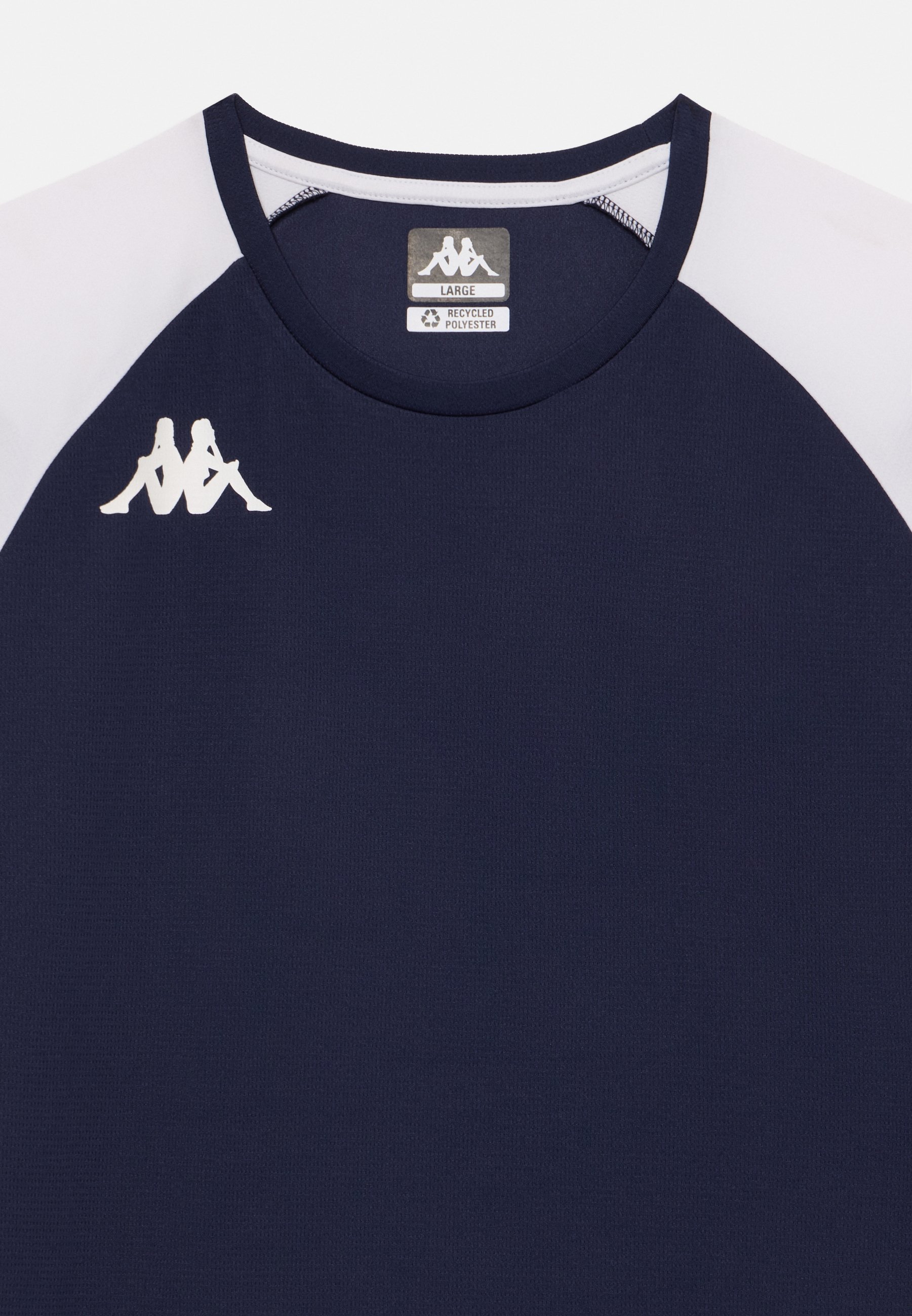Kappa LORETO UNISEX - T-shirt sportiva - blu navy/bianco