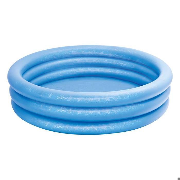 Piscine gonflable - INTEX - 3 anneaux - D. 168 x H. 38 cm - 481 litres